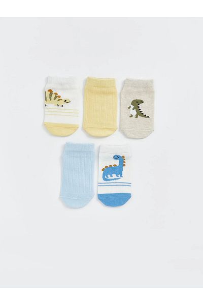 LC Waikiki Printed Baby Boy Booties Socks Pack of 5