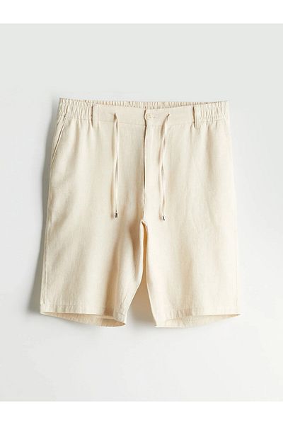 LC Waikiki Ανδρικό σορτς Standard Mold Linen Blend