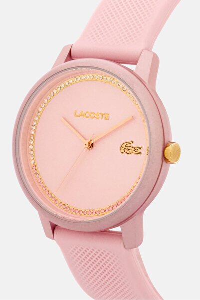 Lacoste Women 2001289 Rubber Strap Watch 35 mm, Pink