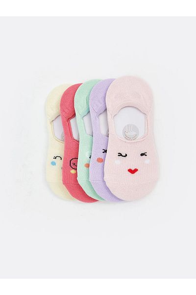 LC Waikiki Шарени момичешки чорапи за балерина Опаковка от 5 бр