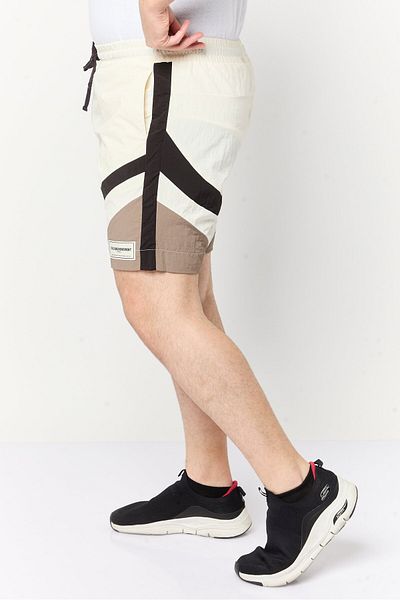 The Giving Movement Men Brand Logo Basic Shorts, Off White