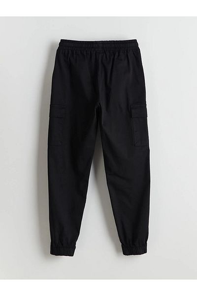 LC Waikiki Boys' Cargo Jogger Pants with Elastic Waist