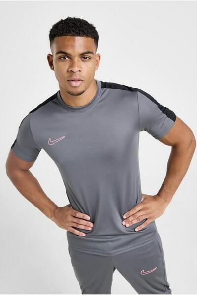 Nike Academy Dri-Fit Erkek Gri Antrenman T-Shirt