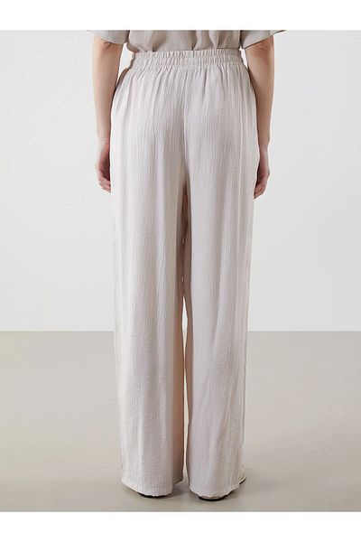 LC Waikiki Wide Leg Women's Trousers with Elastic Waist