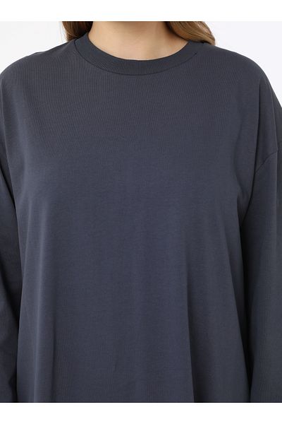 ALİA Πλεκτό Φόρεμα Oversize - Γρανίτης - Alia