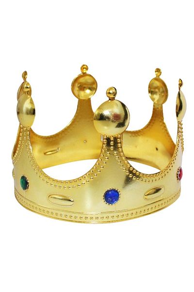 Skygo Plastic King Crown Gold Color Children's Size