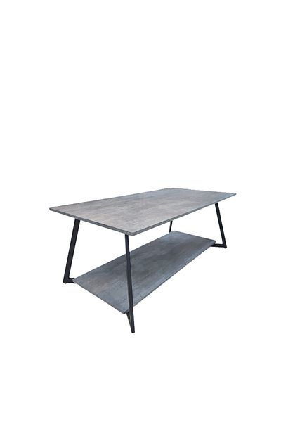 Generic Single wooden two-tiered serving table, size 120x60x45cm Grey