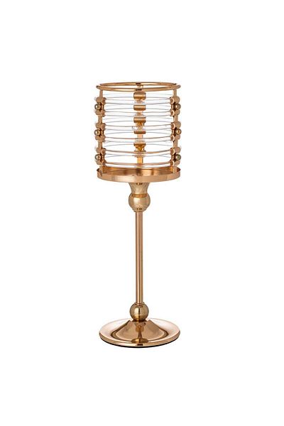 Dania Gold metal candle holder elegant decor