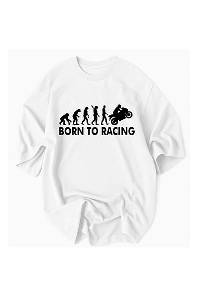 JDM Κωδικός Jdm Born To RACING Θεματικό RACING ®   Επίσημη συλλογή Unisex Oversize T-Shirt 100% βαμβάκι
