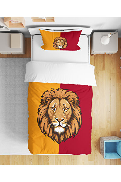 Home طقم سرير للأولاد الصغار مطبوع رقميًا ثلاثي الأبعاد من Lion Champion بدون...