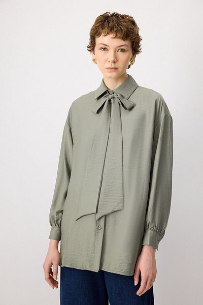 Touché Privé Tunică Modest Fashion - Kaki - Croi relaxat