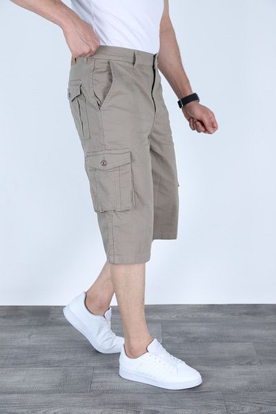 sports here Capri Cargo Pocket Linen Seasonal Trousers