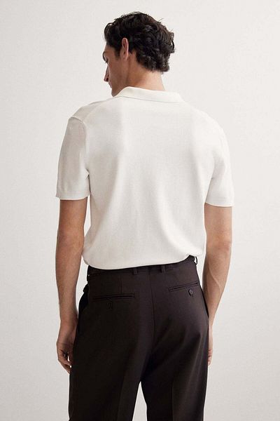H&M Regular Fit Fine-knit Polo Shirt