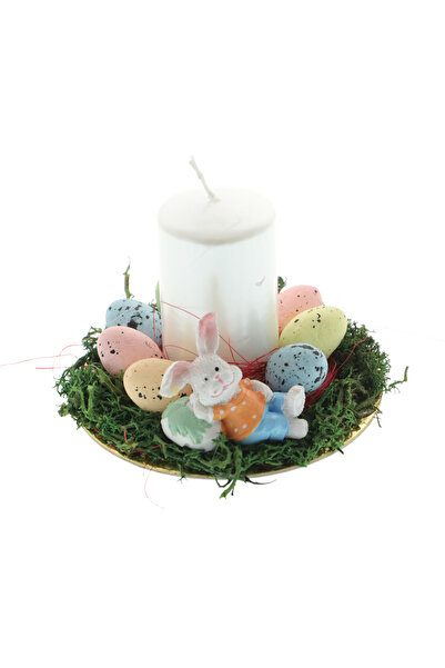 GiftExpress Aranjament Paște iepuraș lumânare și ouă