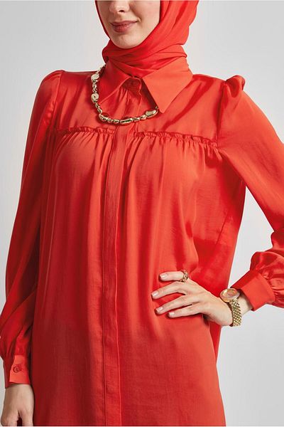 Alvina Shirt Collar Tunic 45415
