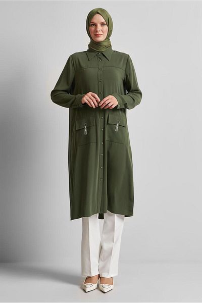 Alvina Shirt Collar Tunic 45517