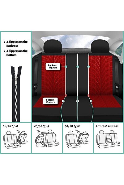 fulina Universal Car Seat Covers Front Pair, Breathable , washable, for Most Sedan Truck SUV