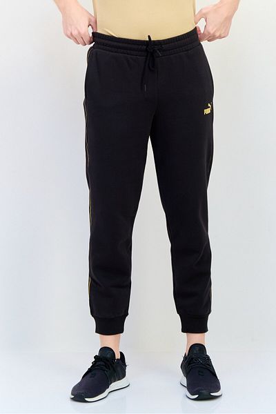 Puma Men Sportswear Fit Brand Logo Outdoor Sweatpants, Black