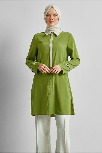 Alvina Shirt Collar Tunic 45354