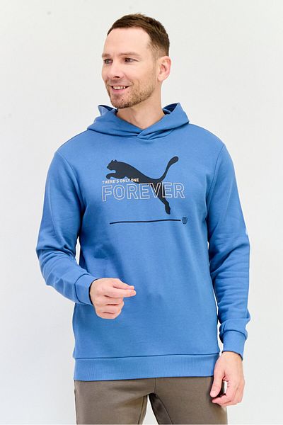 Puma Men Sportswear Fit Long Sleeve Outdoor Hoodies, Slate