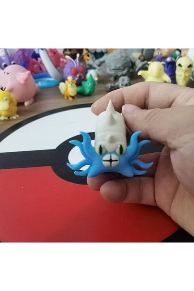 Choice No Box Omastar New Anime Omastar Omanyte Figures Poliwhirl Poliwrath Proportion World 1:20 Diy 3d Pr