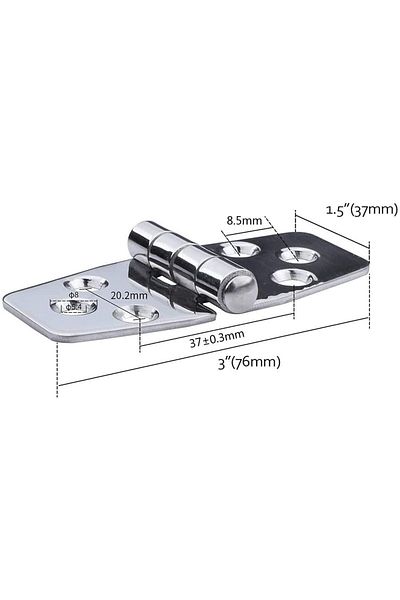 Choice 4Pcs Door hinges Marine Grade Stainless Steel Hinge for Boat 3" x 1.5" Window Hinges Hinges Hardware