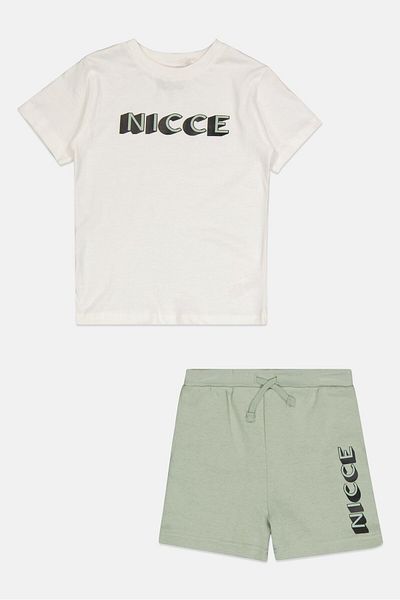 Nicce Kids Boy Brand Logo Short Sleeves T-shirt And Short Set, Multicolor