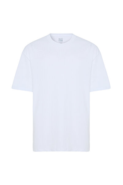 Mudo تي شيرت كبير الحجم بياقة دائرية وطبعة خلفية