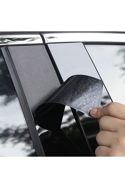 Choice Car Pillar Posts Fit For Hyundai Accent 4-door Sedan 2011-2015 2016 2017 2018 Glossy Black Door S...