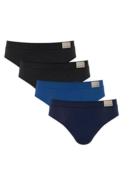 SLOGGI Herren Slips, 4er Pack - GO Natural Brief C4P, Unterhose, Cotton Stretch