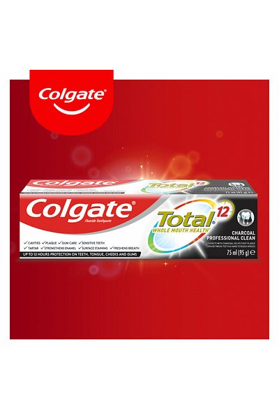 Colgate Total 12 Hour Protection Charcoal Deep Clean Toothpaste 75 ml