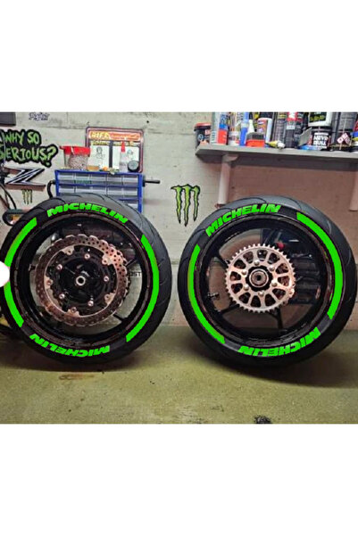 Performance Stickers Motorsiklet Lastik Yazısı Michlen Şeritli Lastik Stiker ...