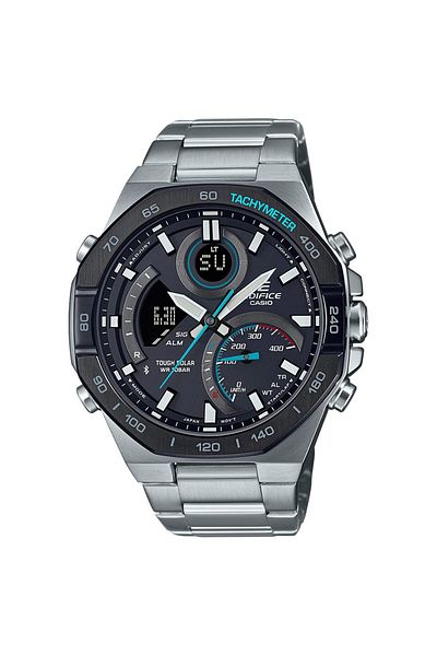 Casio Ανδρικό Ρολόι Casio ECB-950DB-1AEF, Quartz, 48mm, 10ATM