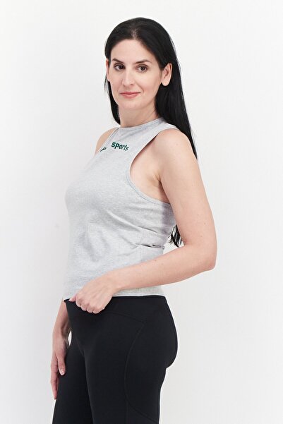 Puma Women Sportswear Fit Brand Logo Training Top, Grey