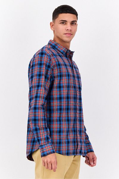 Levi's Men Slim Fit Long Sleeves Plaid Casual Shirt, Multicolor