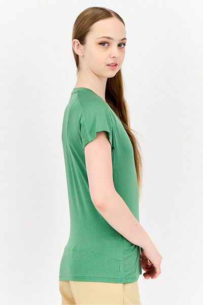 adidas Women Sportswear Fit Short Sleeves Tops, Green