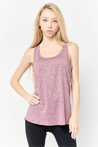 SKECHERS بلوزة رياضية نسائية بدون أكمام للتدريب، لون بنفسجي باهت