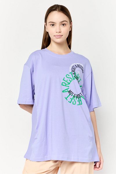 adidas by Stella McCartney Women Sportswear Fit Short Sleeves Outdoor T-Shirt, Purple