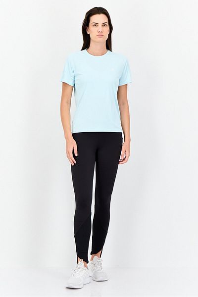 adidas Women Sportswear Fit Short Sleeves Running T-Shirt, Light Blue