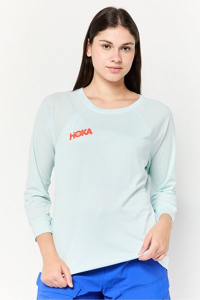 hoka Women Sportswear Fit Long Sleeve Training Top, Light Blue