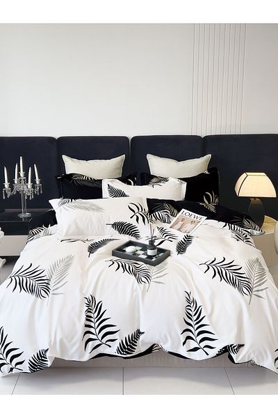 Donetella Printed Duvet Cover Set 6-Pcs – King Size 220x240 cm, Microfiber Fabric, No Filler Inside