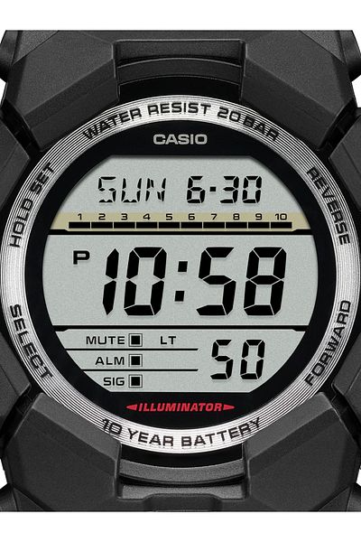 Casio Mens Watch Gd-010-1er, Quartz, 52mm, 20atm