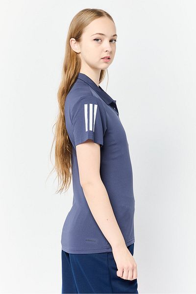 adidas Women Sportswear Fit Short Sleeve Training Polo Shirt, Shadow Navy
