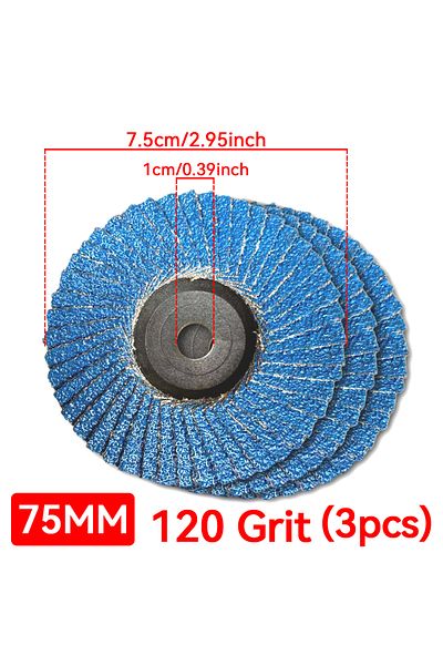 Choice 120 3pcs 75mm 3inch Grinding Wheels Flap Discs Sanding Disc Grinding Wheels Blades For Angle Grinder