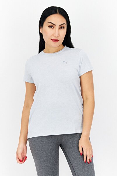 Puma Women Sportswear Fit Short Sleeve Running T Shirt, Grey