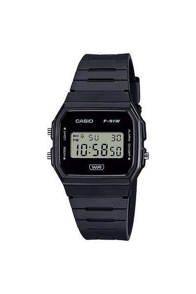 Casio Mens Watch F-91wb-1aef, Quartz, 35mm, 3atm
