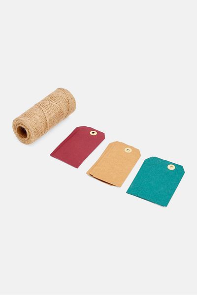 Muy Mucho Pack Colours Label, Brown/reg/green