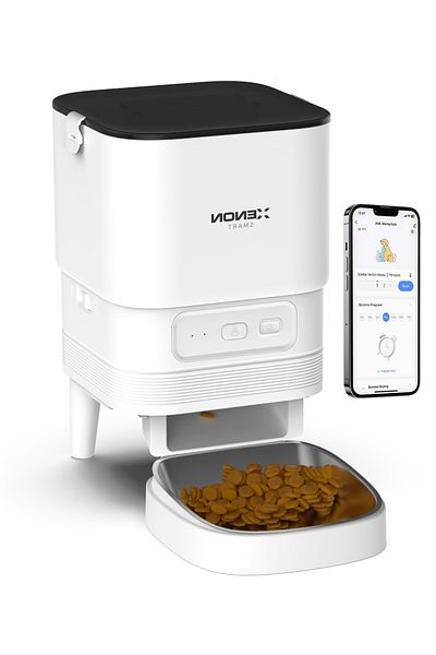 Xenon Smart Smart Automatic Food Container 4 Lt, Mobile App Control, Stainless Steel Feeding Bowl X8612