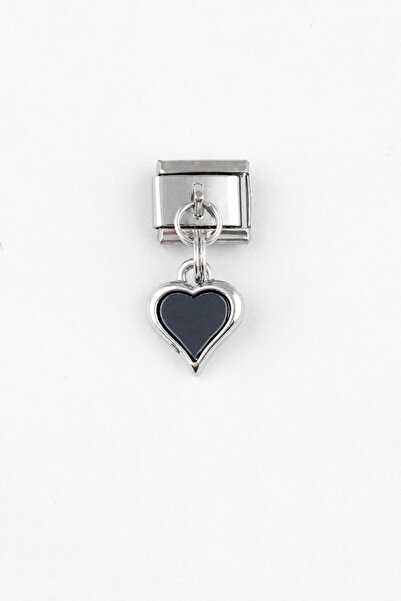 Sortie Aksesuar Mineli Kalp Figürlü Paslanmaz Çelik İtalyan Charm Bileklik Ki...