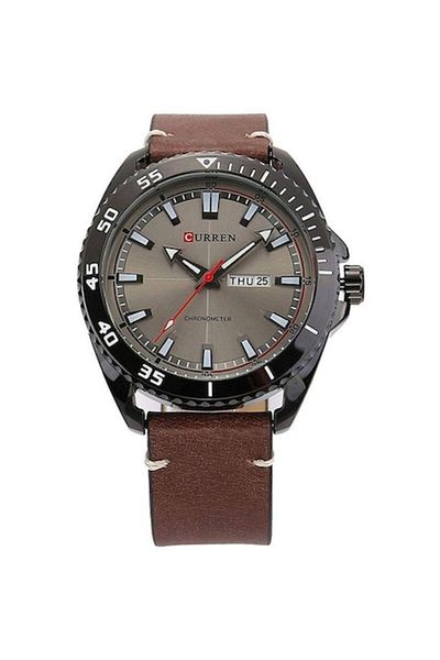 Curren MudMaster Men's Watch - Dark Brown, Black